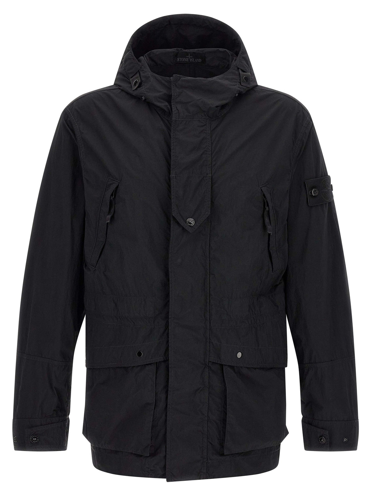 Stone Island Badge Stone Island Ghost Jacket Black