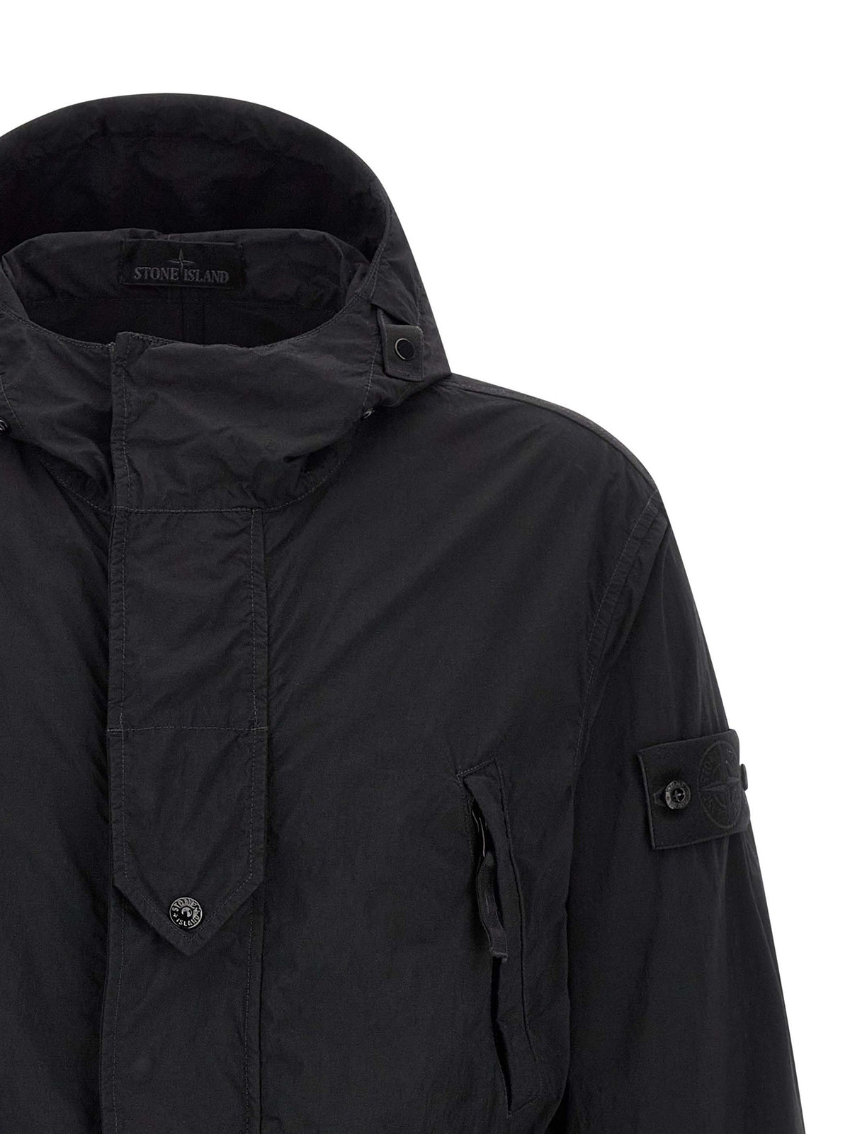 Stone Island Badge Stone Island Ghost Jacket Black