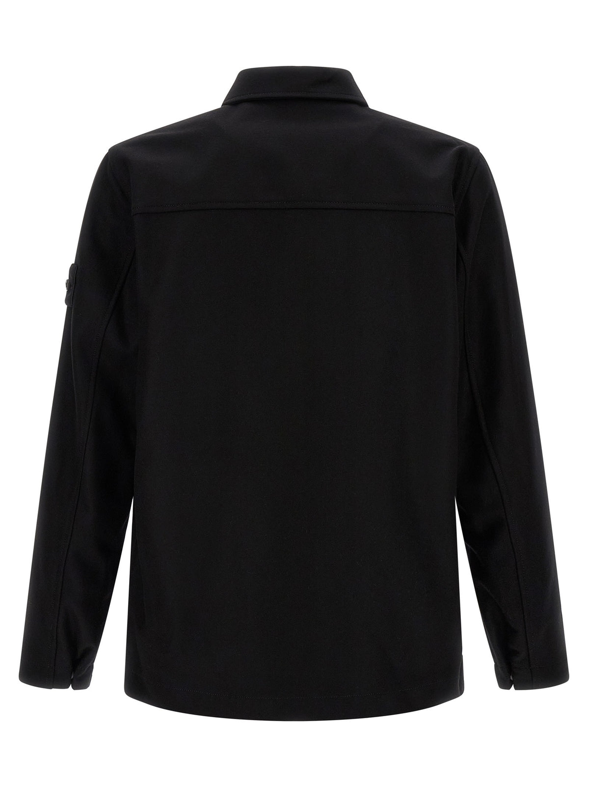Stone Island Badge Stone Island Ghost Overshirt Black