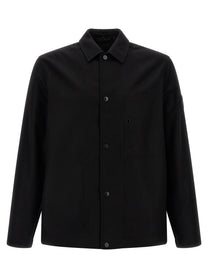 Stone Island Badge Stone Island Ghost Overshirt Black