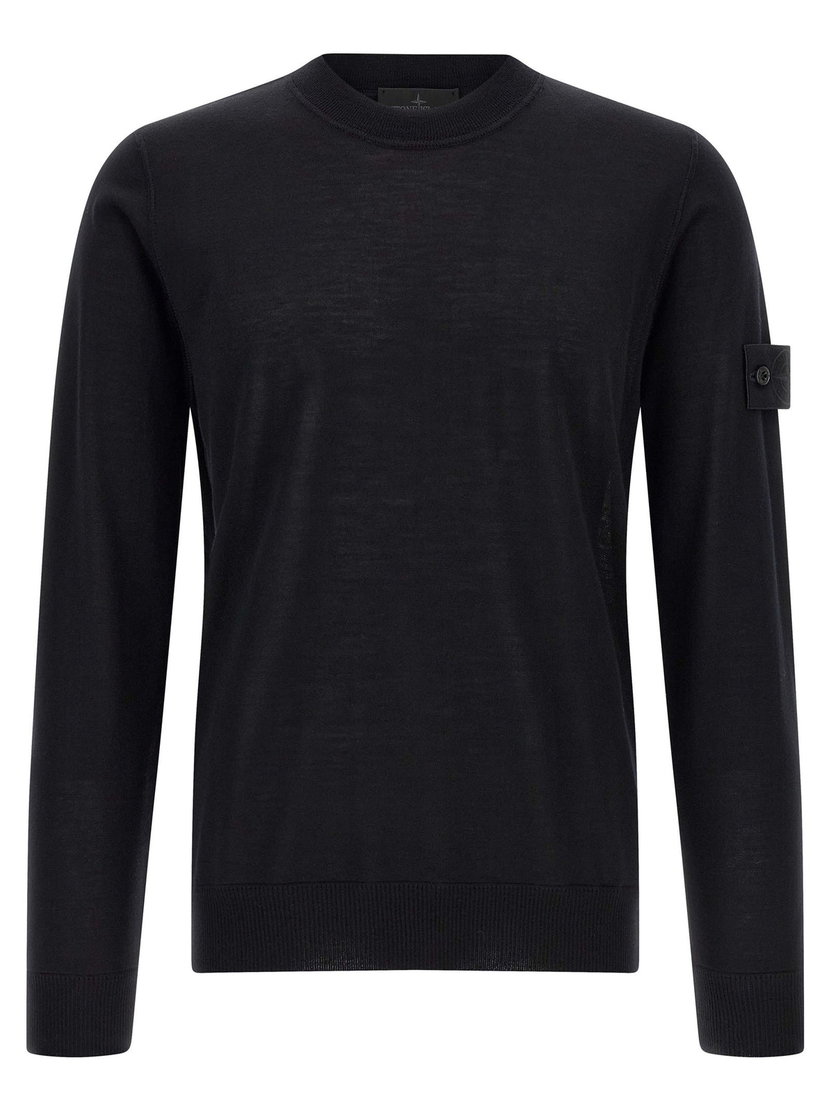 Stone Island Badge Stone Island Ghost Sweater Black