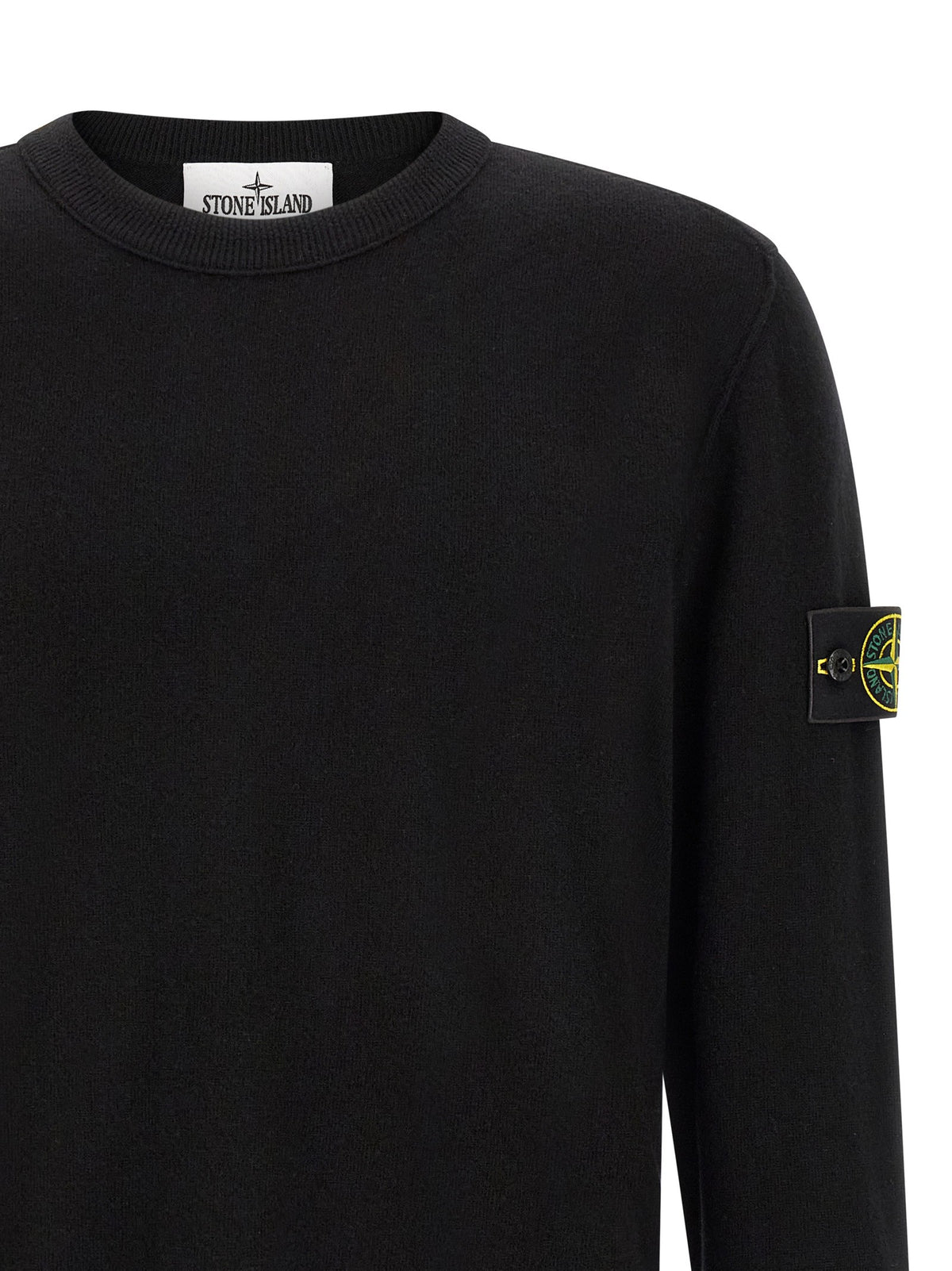 Stone Island Badge Stone Island Sweater Black