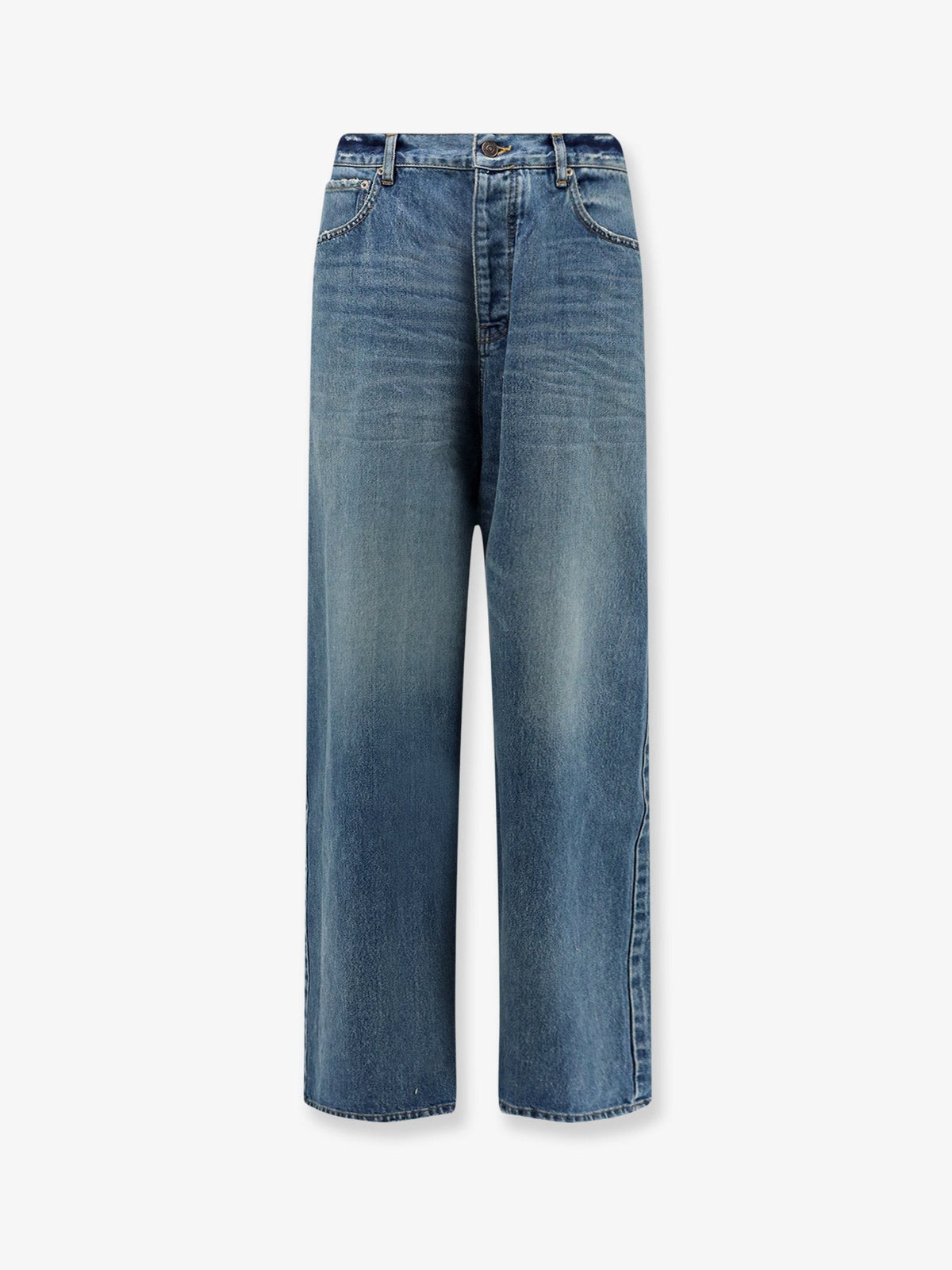 Balenciaga Men's Baggy Fit Jeans Blue