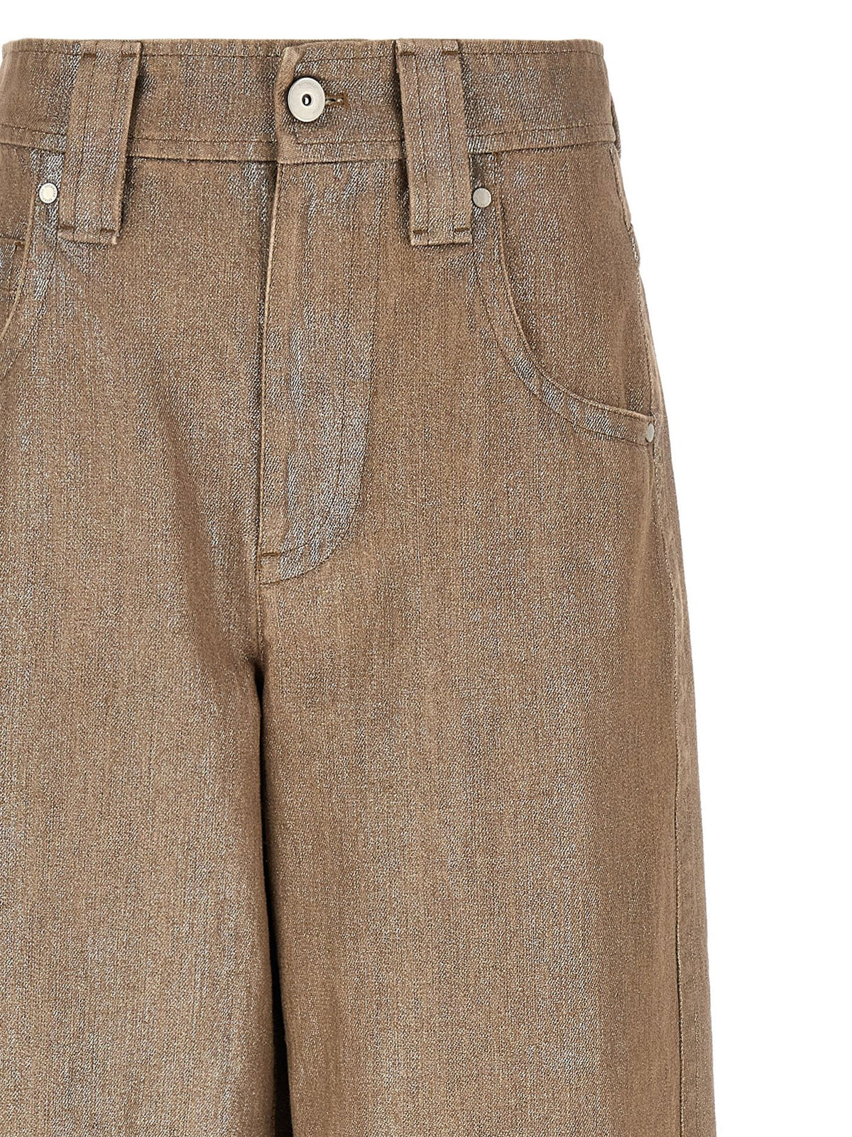 Brunello Cucinelli Baggy Jeans Beige