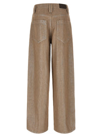 Brunello Cucinelli Baggy Jeans Beige