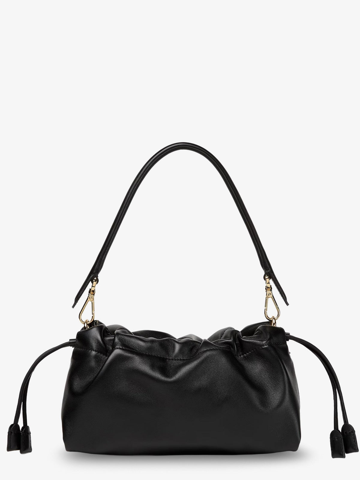 Fendi Women's Baguette Soft Medium Leather Shoulder Bag Black