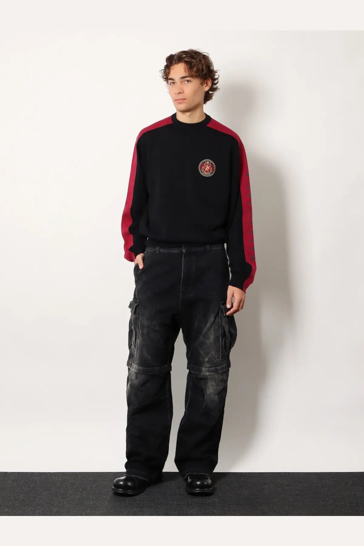Balenciaga Men's Cotton Sweater Black
