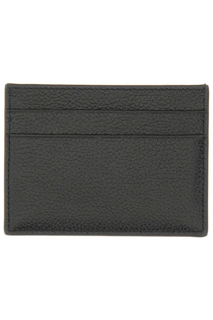Balenciaga men’s leather card holder black with textured leather and subtle stitching along the edges