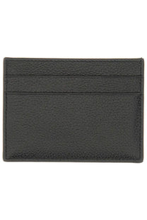 Balenciaga men’s leather card holder black with textured leather and subtle stitching along the edges