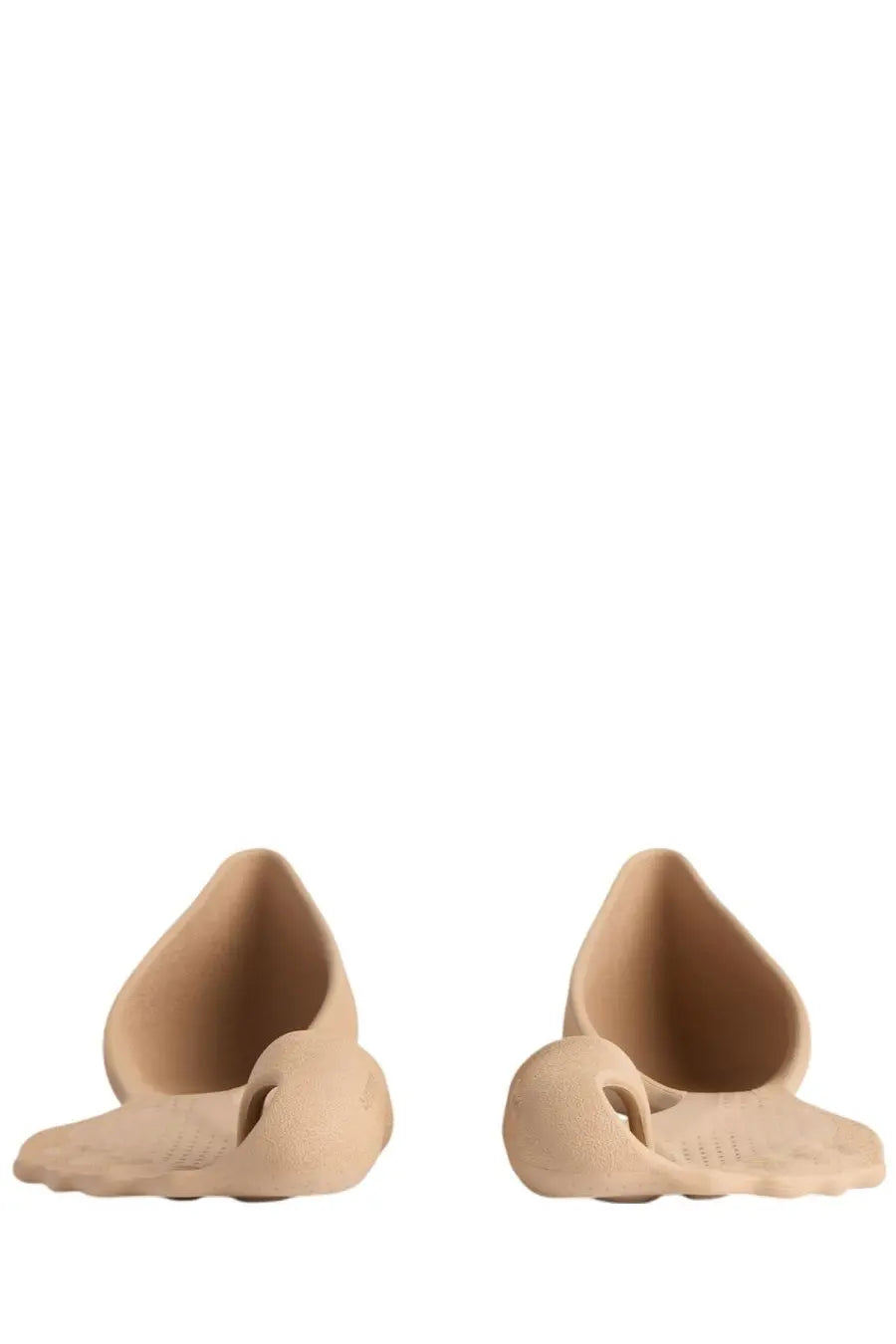 Beige balenciaga men’s sneaker zero slip-on sandals with sculpted minimalist design and textured soles