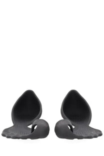 Balenciaga men’s sneaker zero black black crocs sandals with distinctive toe post design and textured rubber sole