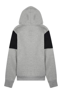 Balenciaga men’s sweatshirt grey with gray and black color-blocked design and soft textured fabric