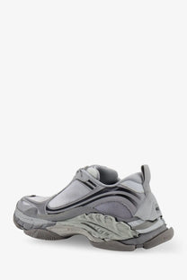 Balenciaga men’s triple s2 grey sneaker with black gradient mesh and nylon insert and chunky layered sole design
