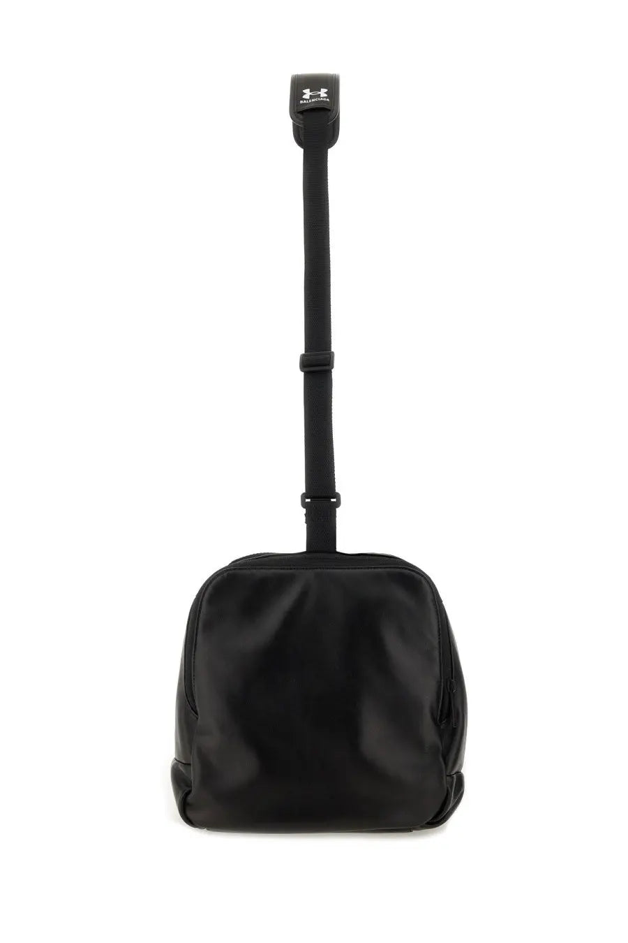 Balenciaga men’s under armour black duffle bag with sleek minimalist design and adjustable shoulder strap