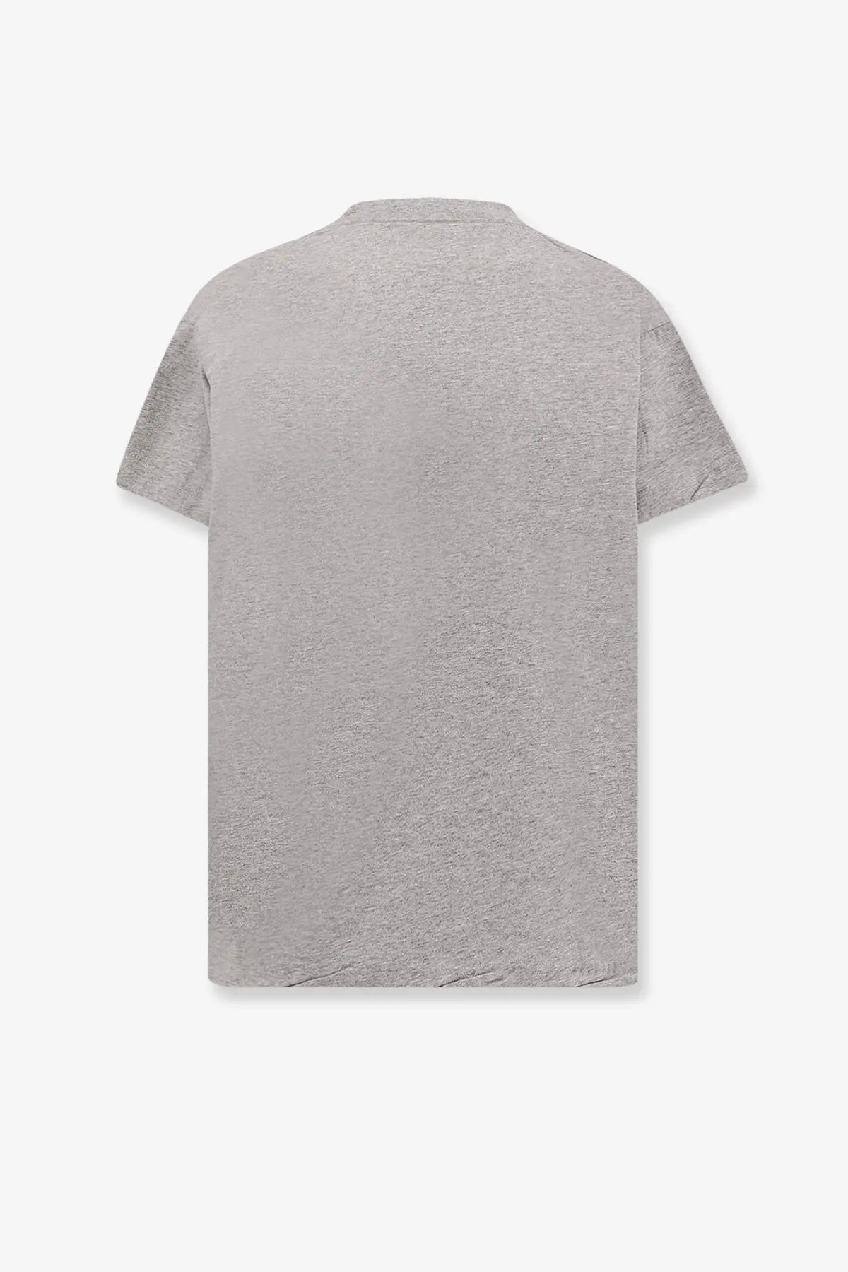 Balenciaga women’s boxy fit cotton shirt grey heather gray short-sleeved crew neck t-shirt