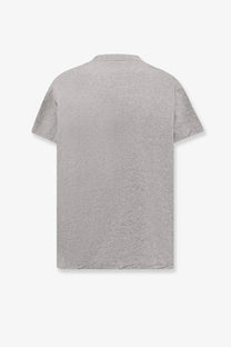 Balenciaga women’s boxy fit cotton shirt grey heather gray short-sleeved crew neck t-shirt