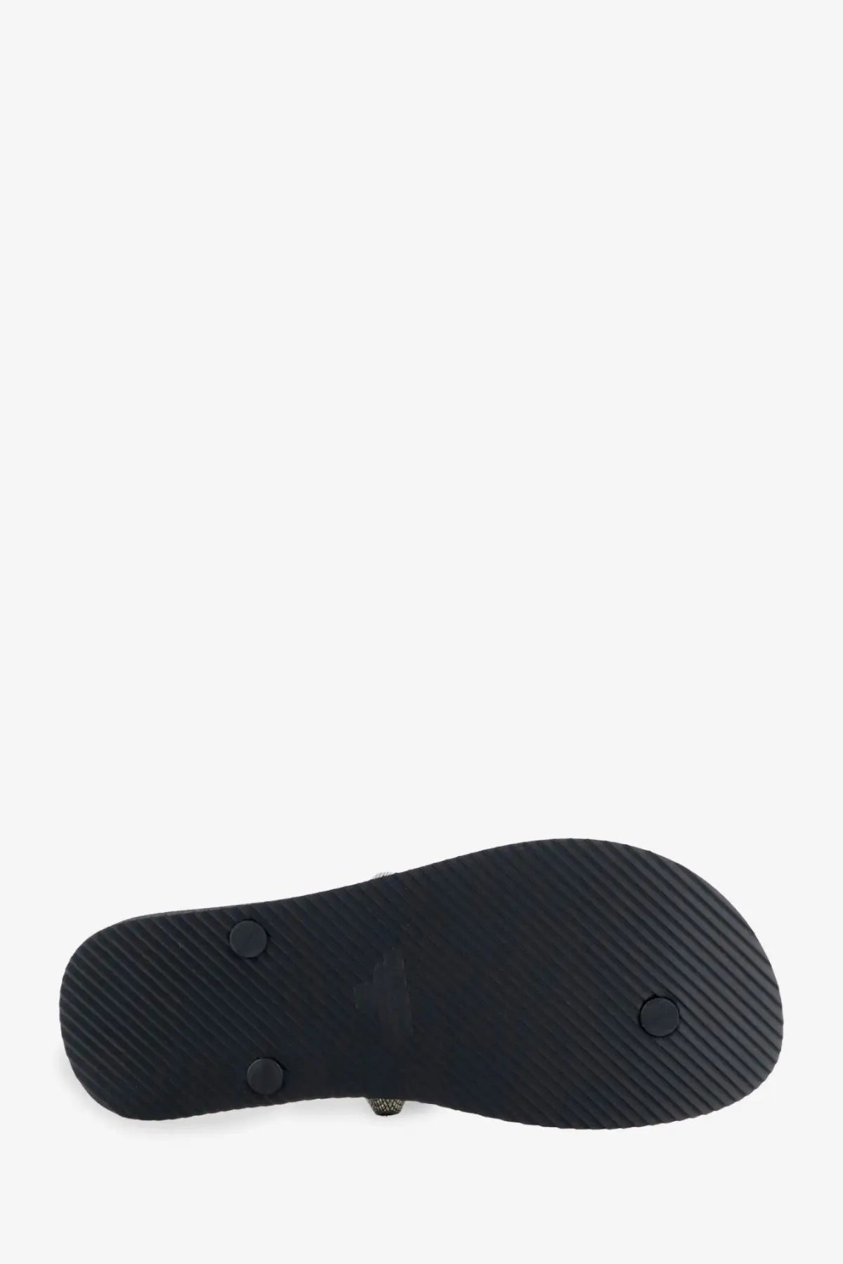 Balenciaga women’s cagole black rubber flip flop with textured sole and three circular footbed reinforcements