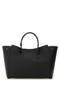Balenciaga women’s black leather tote bag with gold-tone hardware and structured handles carry all Hampton bag