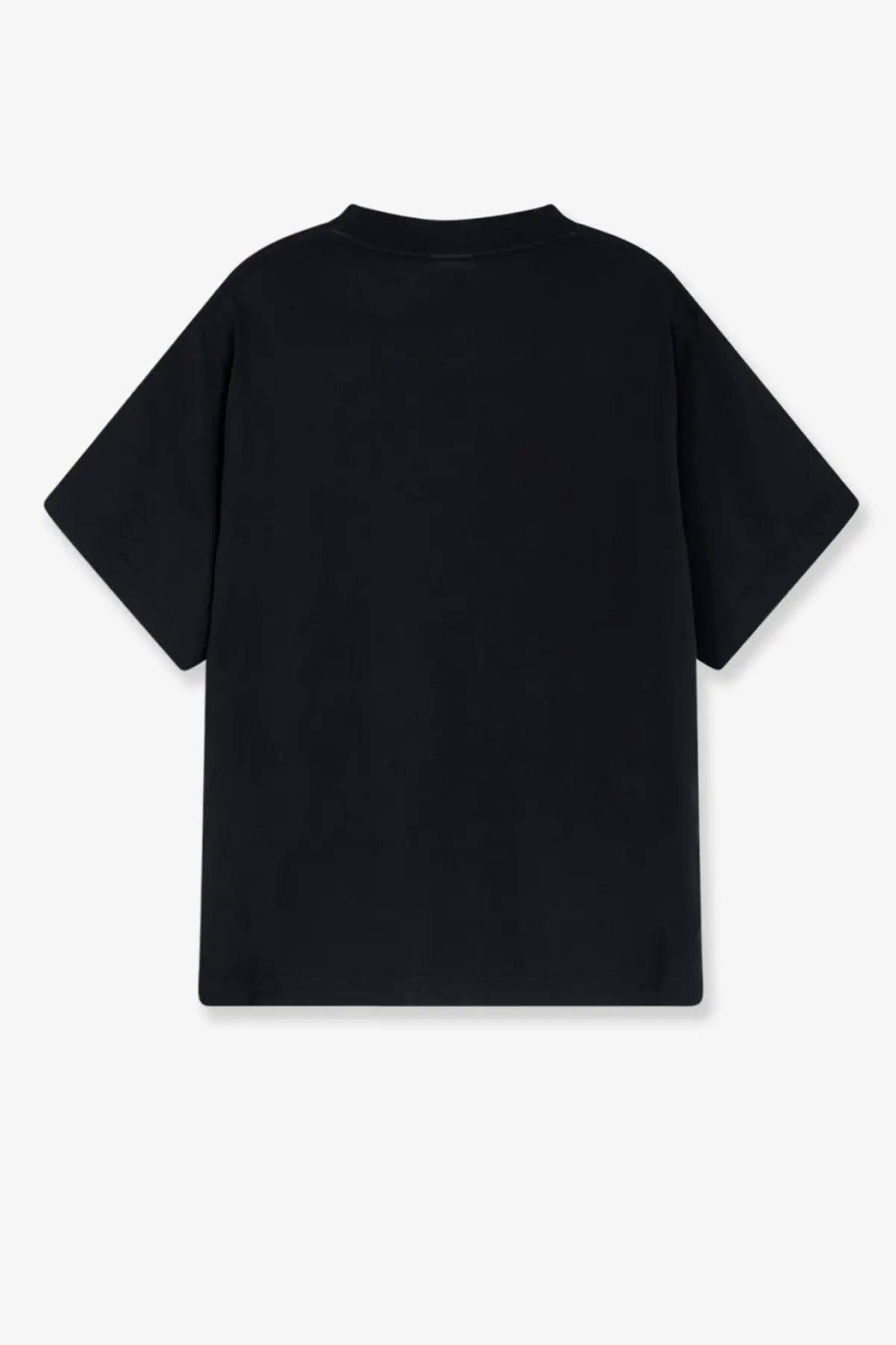 Balenciaga women’s black cotton oversized t shirt with relaxed fit and short sleeves