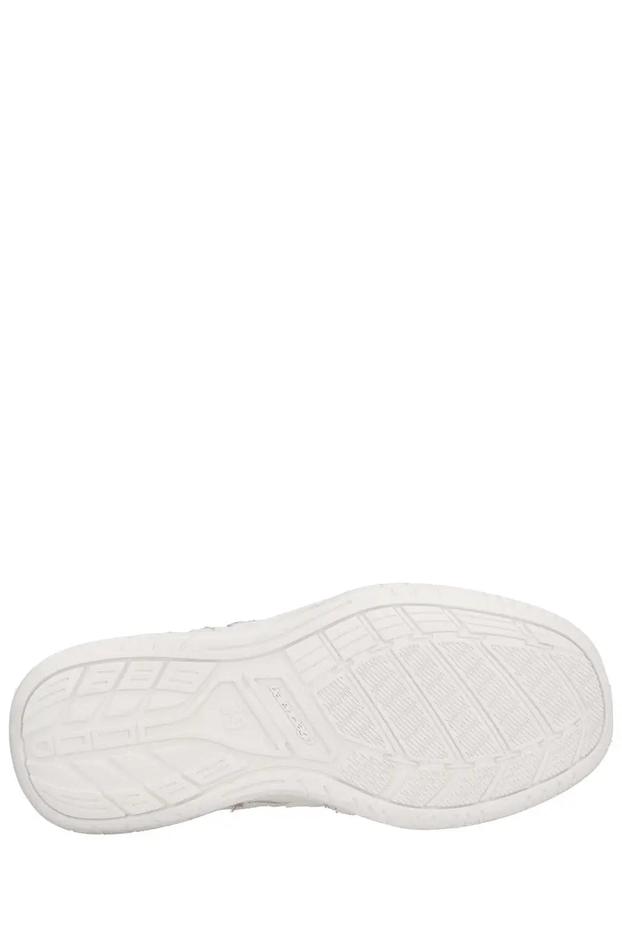 White rubber sole with textured geometric tread pattern on balenciaga women’s hamptons sneaker white