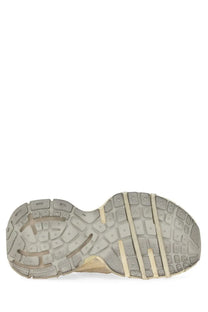 Beige textured grid sole of balenciaga women’s sneaker 3xl white athletic shoe with subtle beige accent lines