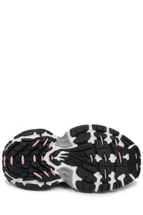 Balenciaga women’s sneaker 6xl multicolor showing black and white sole with pink accent details