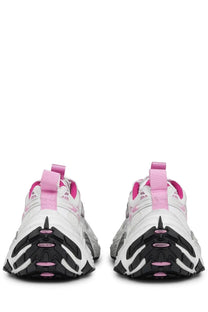 Balenciaga women’s sneaker 6xl multicolor with white and pink chunky upper and black rubber layered sole
