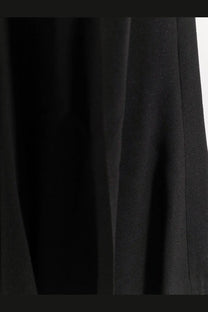 Balenciaga womens viscose trousers black with smooth matte finish and pleated design for stylish comfort