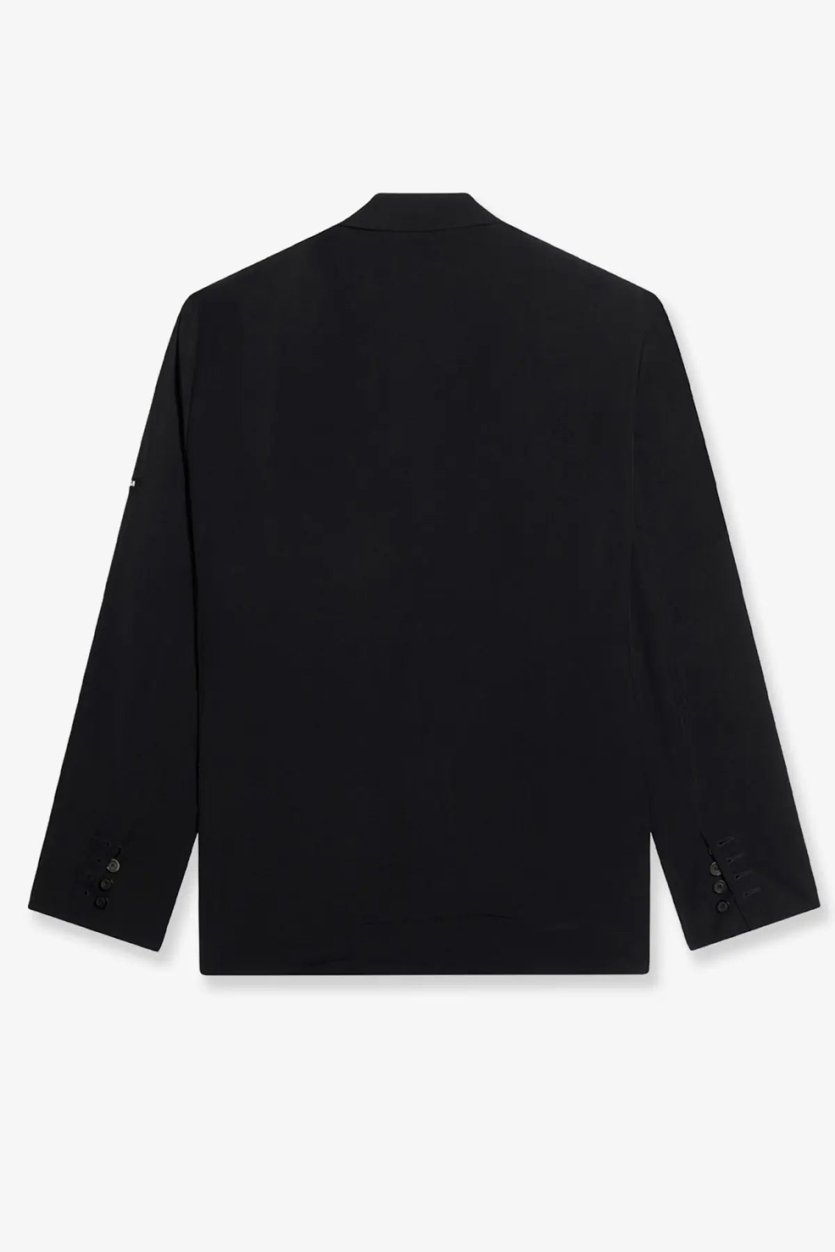Balenciaga women’s washed SB viscose black tailored blazer with sleek minimalist design and subtle cuff buttons
