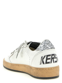 Golden Goose Ball Star Sneakers Silver, view 4
