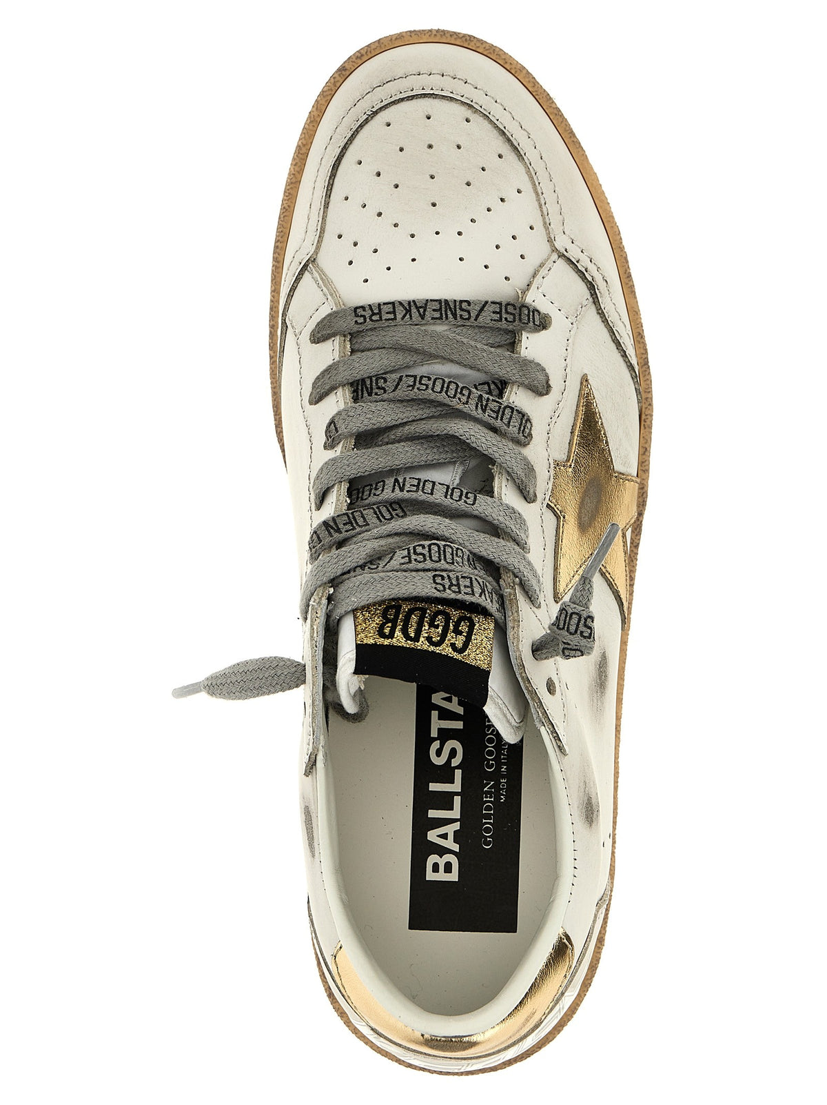 Golden Goose Ball Star Sneakers Gold