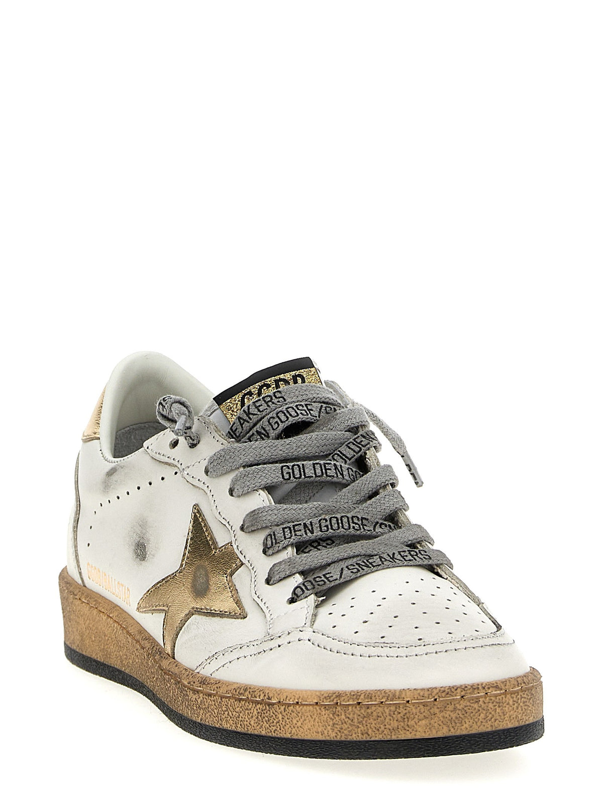 Golden Goose Ball Star Sneakers Gold