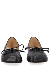 MM6 Maison Margiela Women's Leather Anatomica Ballet Flats Black, view 3