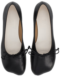 MM6 Maison Margiela Women's Leather Anatomica Ballet Flats Black, view 5