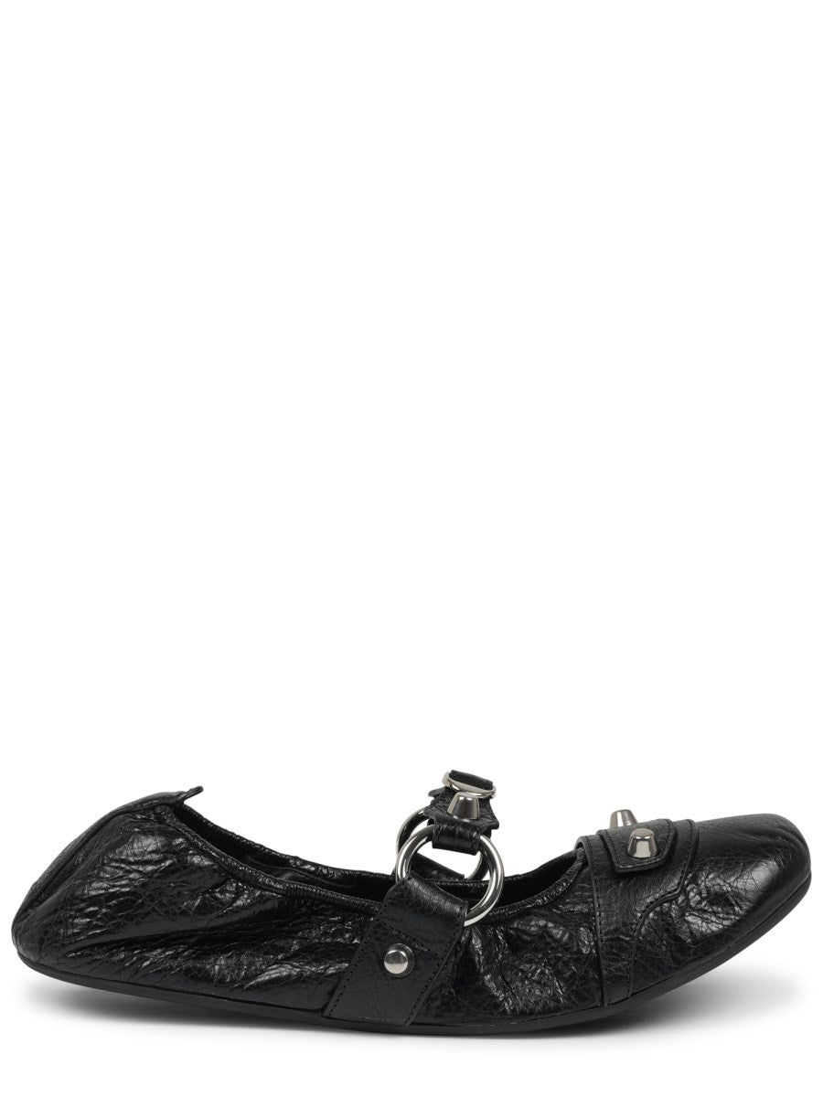 Balenciaga Women's City Ballet Flats Black