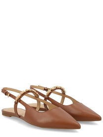 Michael Kors Women's Ballerina Dina Flex Sling Brown
