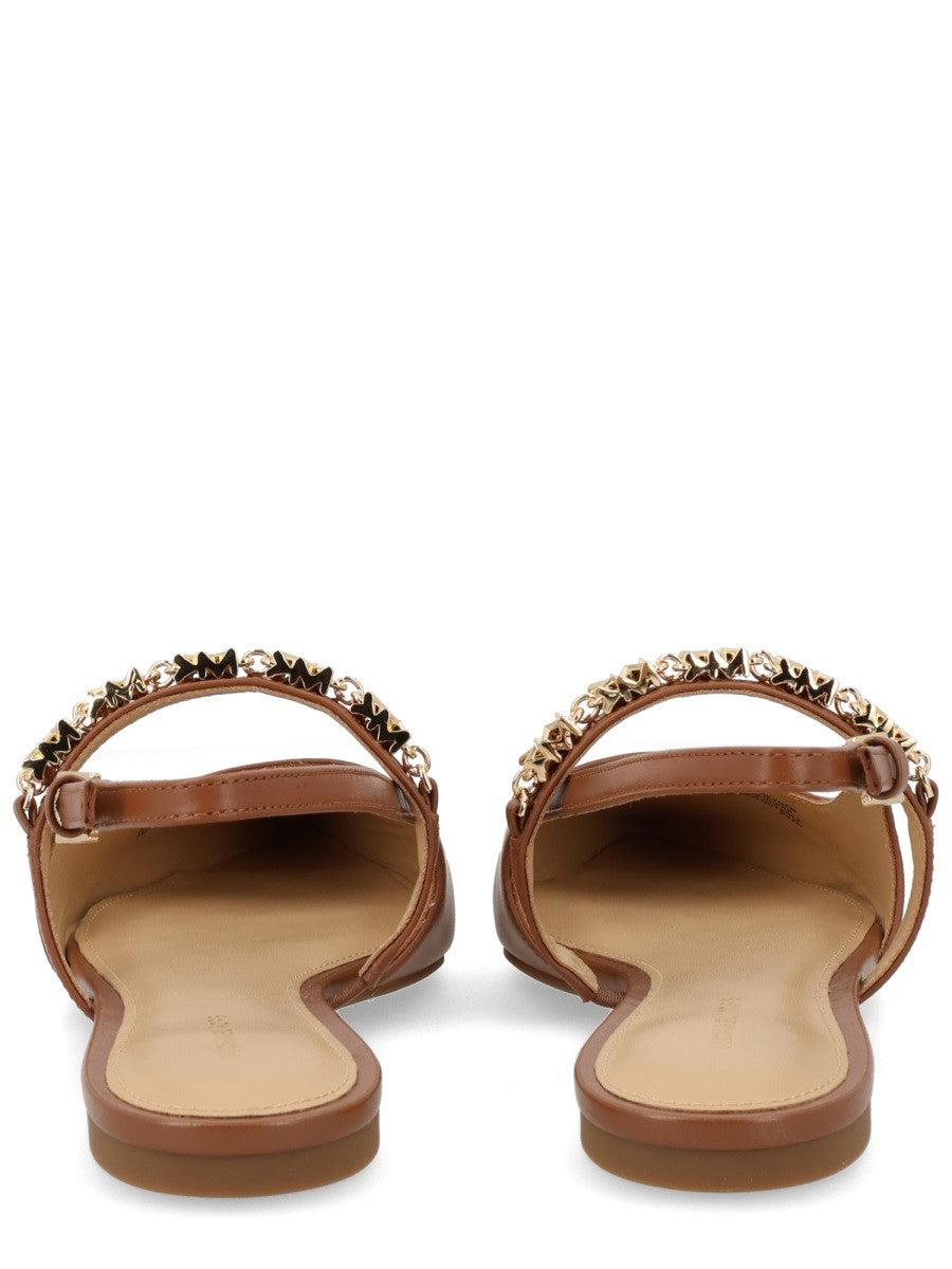 Michael Kors Women's Ballerina Dina Flex Sling Brown