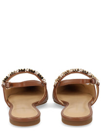 Michael Kors Women's Ballerina Dina Flex Sling Brown