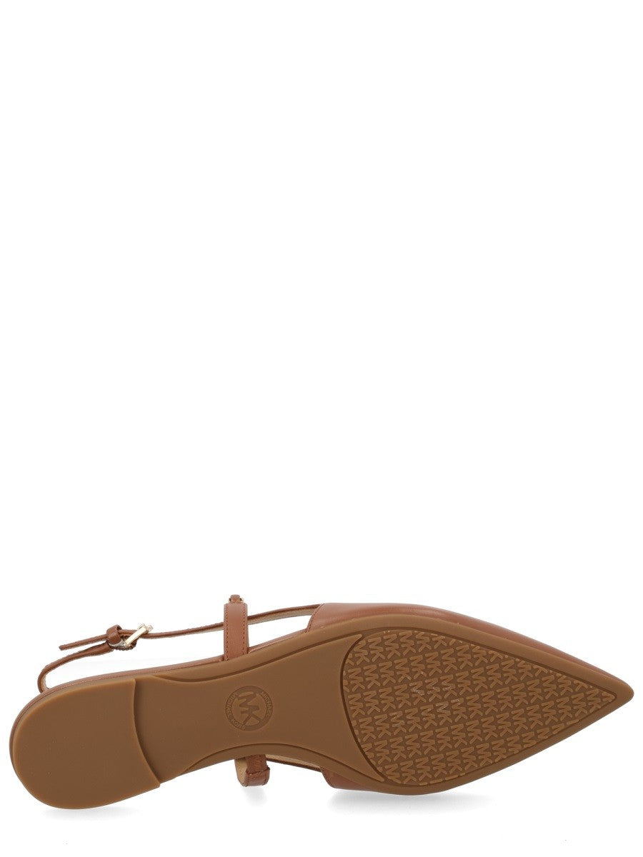 Michael Kors Women's Ballerina Dina Flex Sling Brown