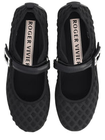 Roger Vivier Women's Ballerina Viv Low Black