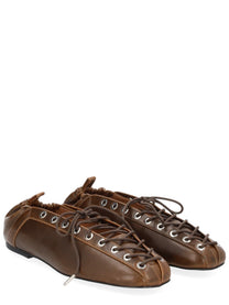 Ganni Women's Ballerina Brown