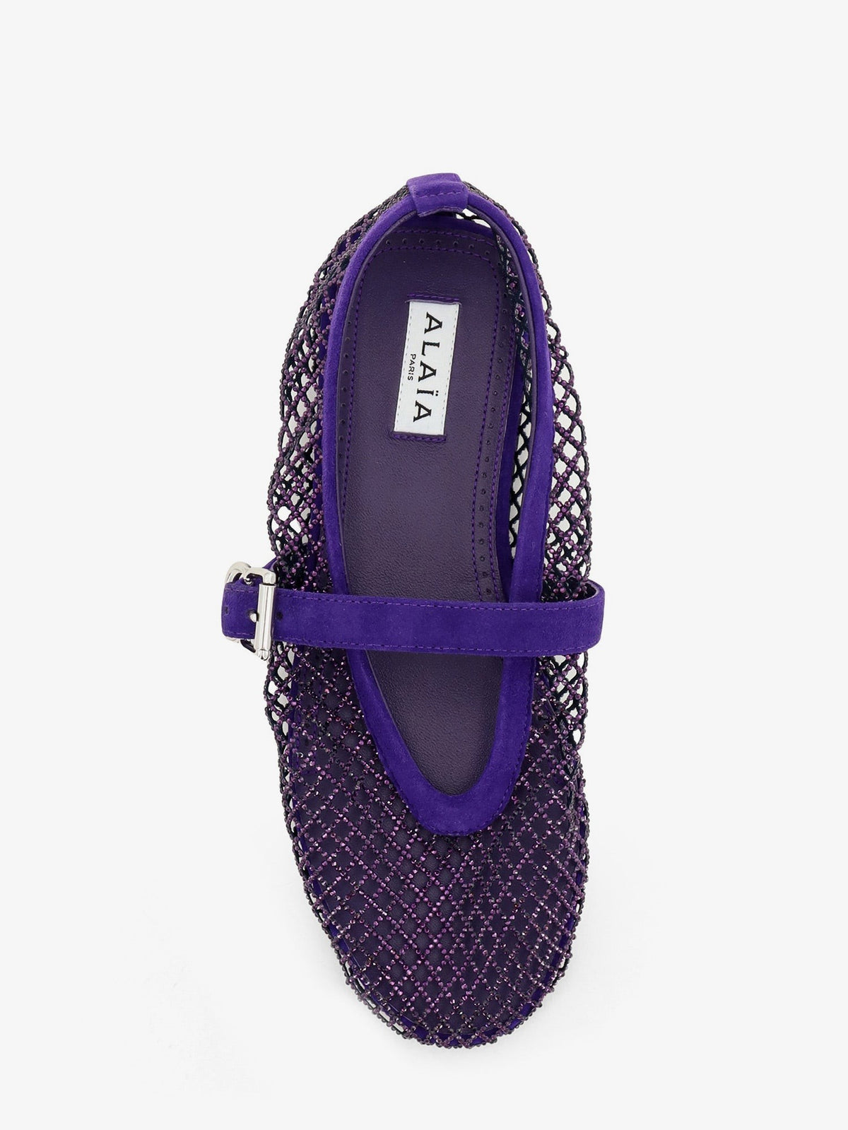 ALAÏA Women's Ballerine Flat Mesh Ballerinas Iris