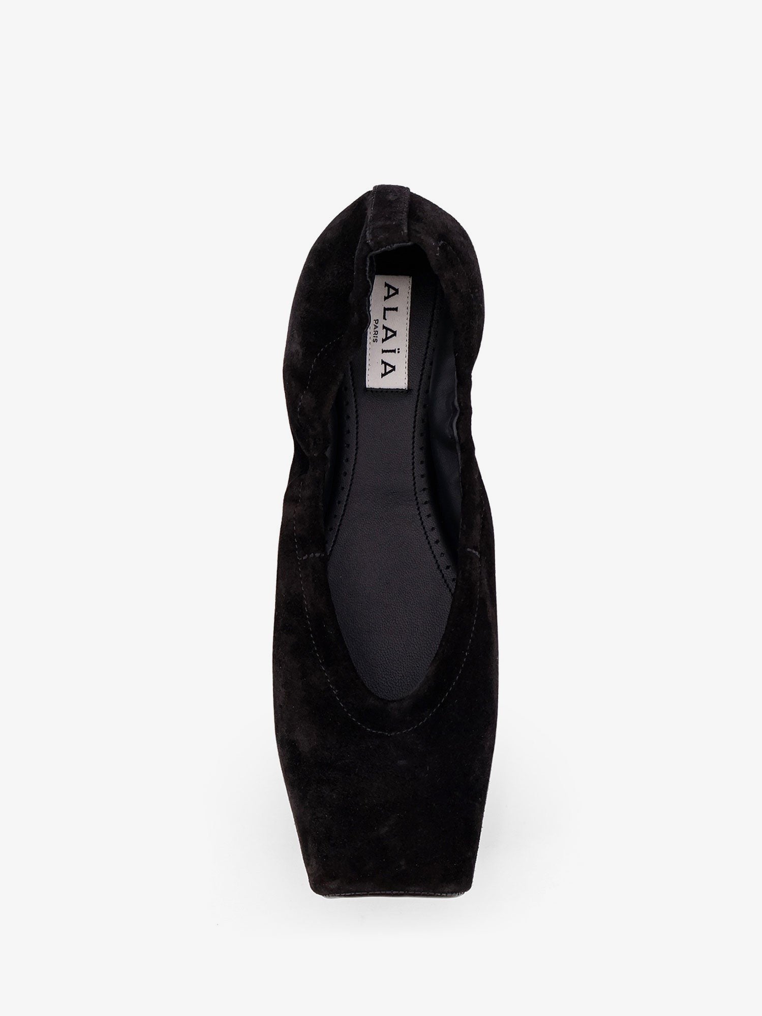 ALAÏA Women's Ballet Flats Suede Ballerinas Black