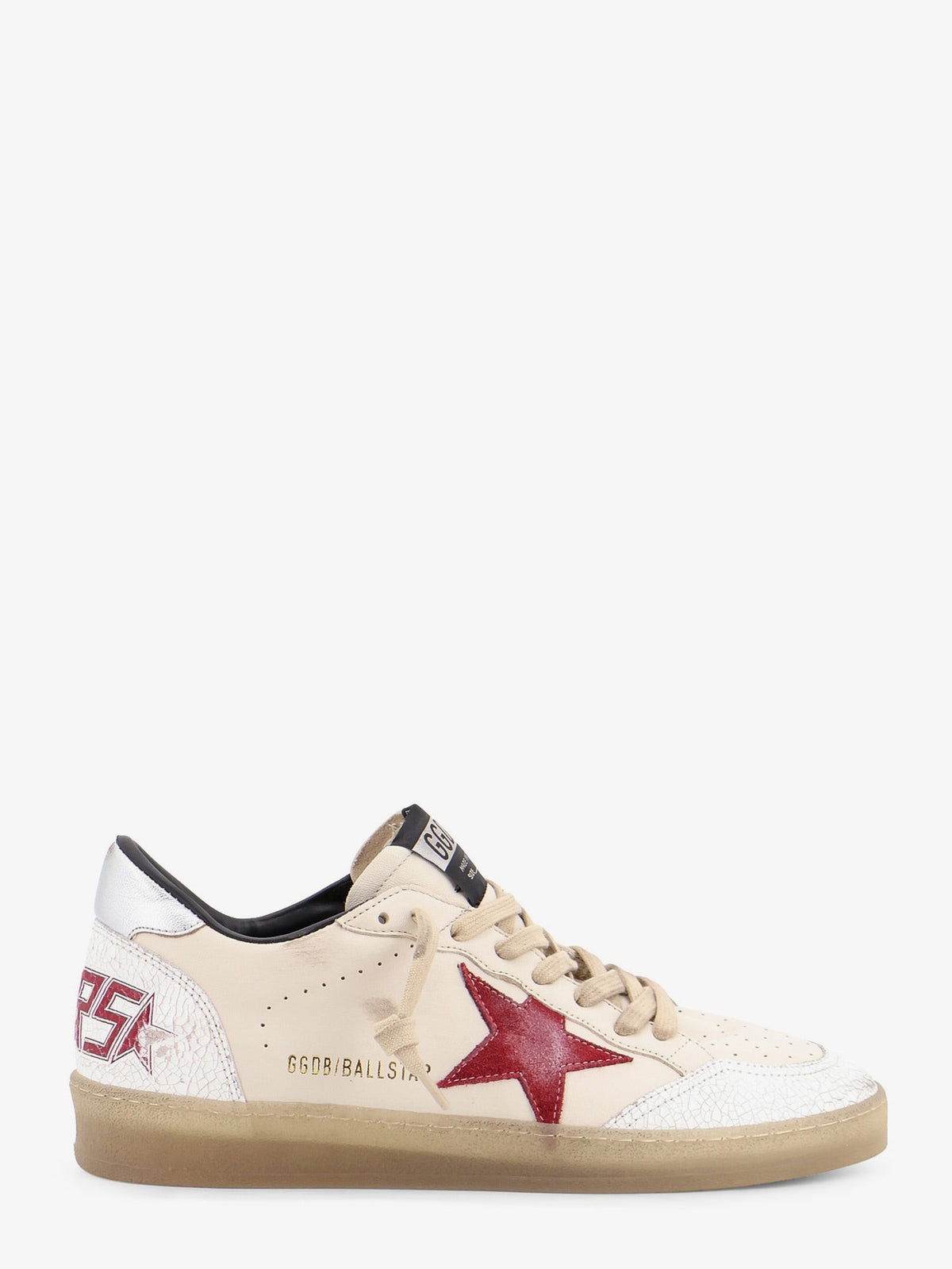 Golden Goose Men's Ballstar Leather Sneakers White