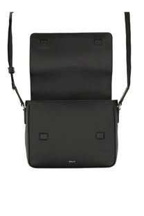 Bally men’s borsa mythos black crossbody bag with minimalist design and smooth leather finish