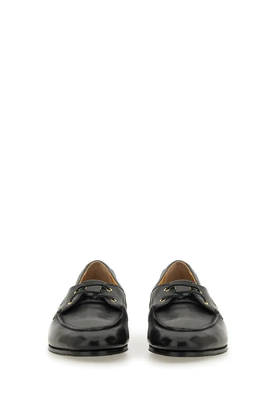 Bally men’s moccasin pathy black leather loafers with sleek polished finish and subtle stitching details