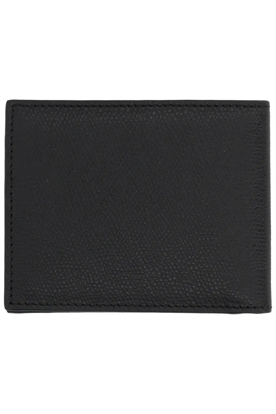 Bally mens portafoglio essential black textured leather wallet with precise stitching along the edges