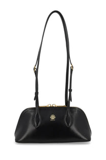 Bally women’s praline bag black is a black leather handbag with gold-tone hardware and a distinctive clasp