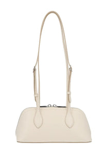 Bally women’s praline bag white cream-colored leather handbag with sleek minimalist design and silver-toned hardware