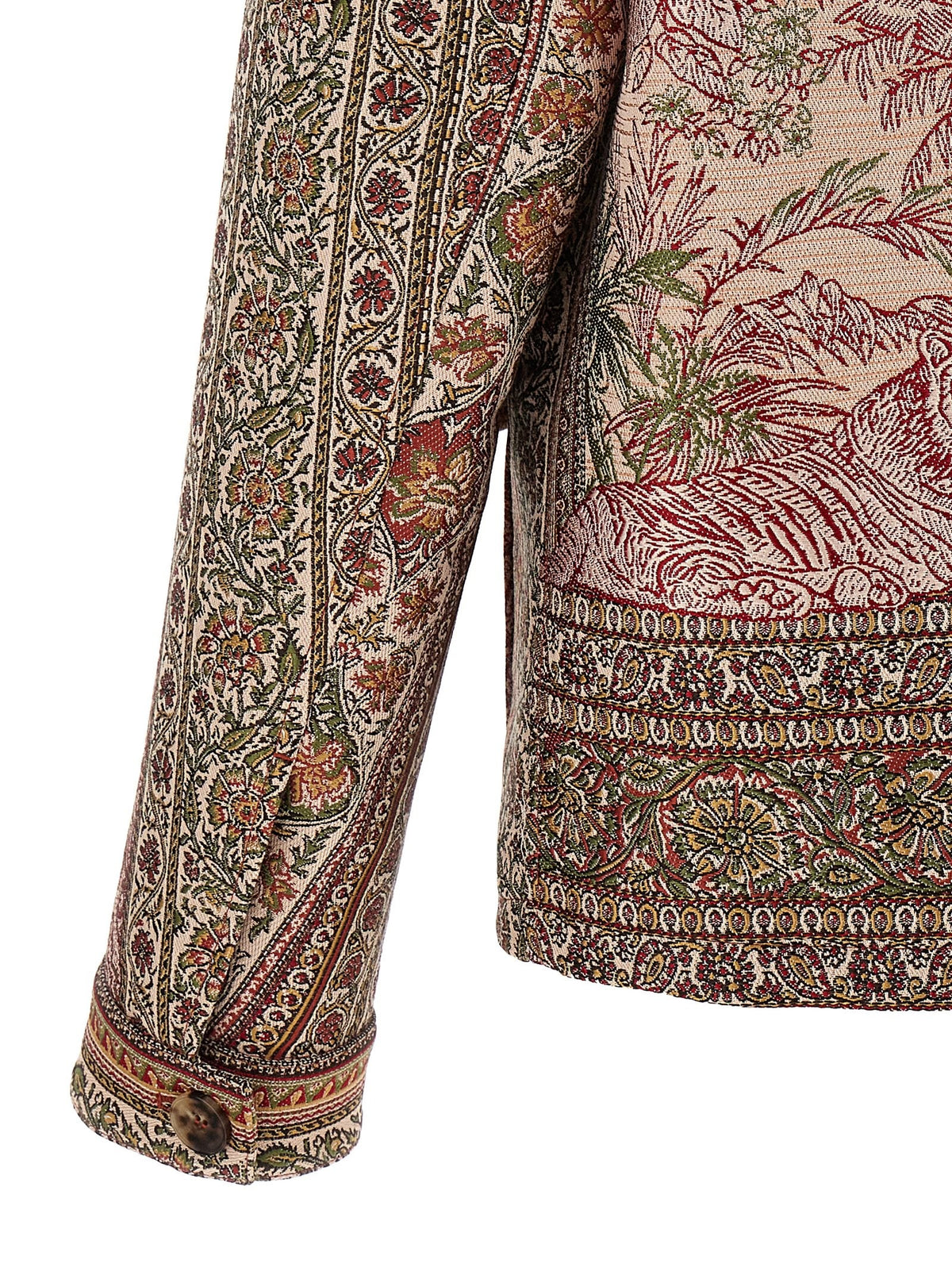 ETRO Balmacaan Neck Overshirt Gold